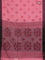 Bengal soft cotton saree peach pink and maroon with allover butta weaves and simple border