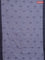 Bengal soft cotton saree greyish blue and grey with allover butta weaves and simple border