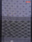 Bengal soft cotton saree greyish blue and grey with allover butta weaves and simple border