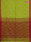 Bengal soft cotton saree light green and maroon with allover butta weaves and simple border