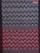 Bengal soft cotton saree grey and maroon with allover weaves and simple border