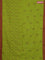 Bengal soft cotton saree light green and maroon with allover butta weaves and simple border