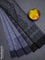 Bengal soft cotton saree greyish blue and grey with allover weaves and simple border