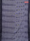 Bengal soft cotton saree greyish blue and grey with allover weaves and simple border
