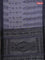 Bengal soft cotton saree greyish blue and grey with allover weaves and simple border