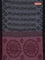 Bengal soft cotton saree grey and maroon with allover weaves and simple border