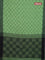 Bengal soft cotton saree pista green and black with allover weaves and simple border