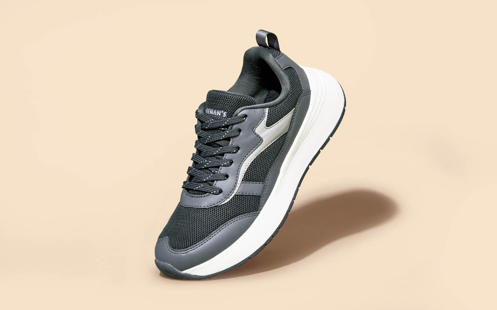 Cosmo Comfort Sneakers : Grey-Black