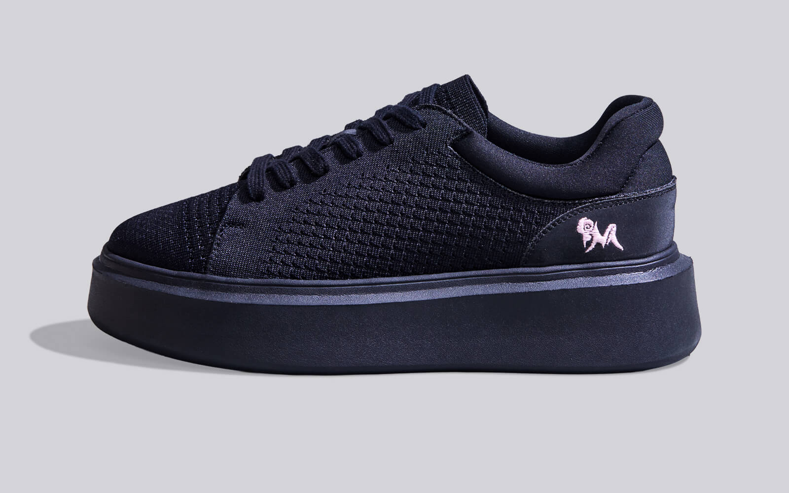 Chunky Lace Ups for Women : Black