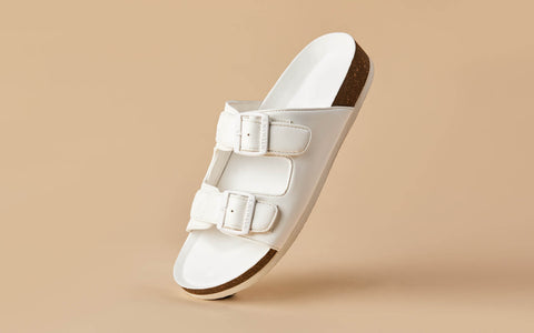 Cork Sandals : Brilliant White