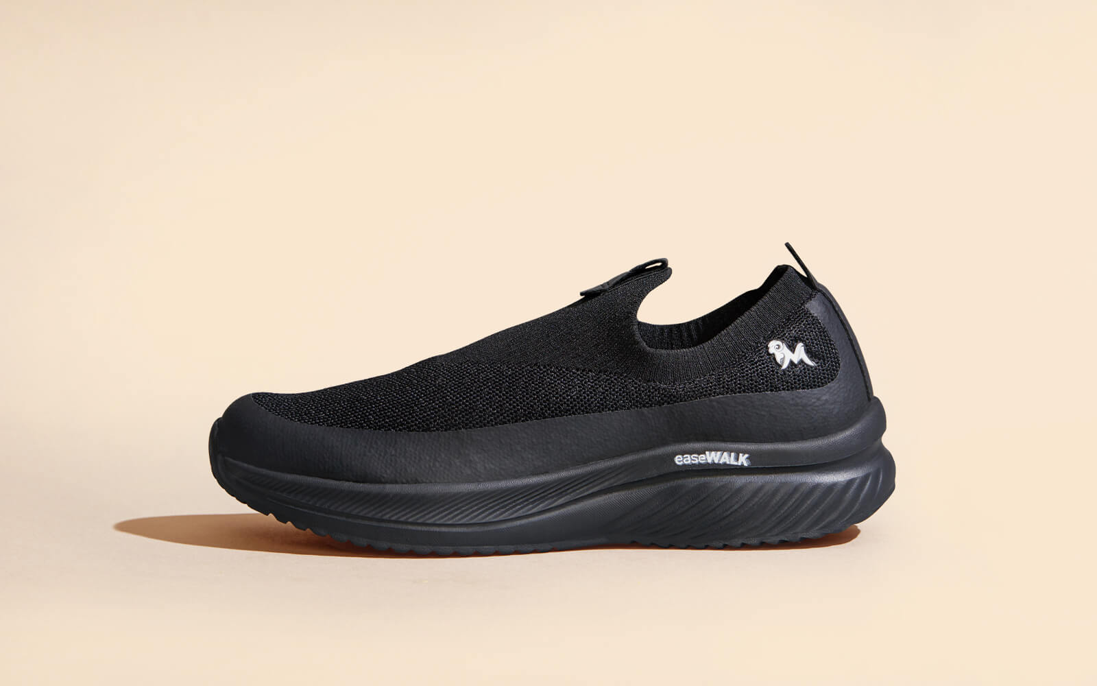 Ease Walk Slip Ons : Black