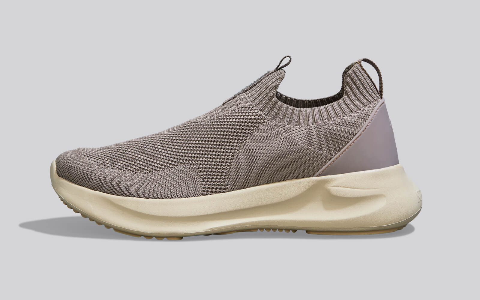 Flex Rib Slip Ons : Taupe