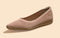 Pointed Ease For Women : Beige