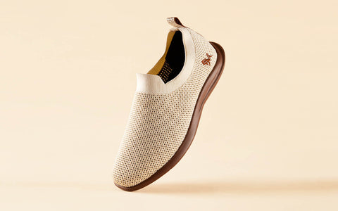 Spotlight Slip Ons : Tusk Ivory / Brown Sole