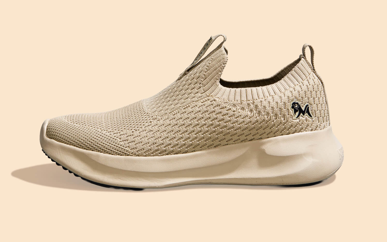 Knit Trainers For Women : Beige