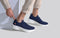 Max Cushy Slip Ons : Blue