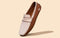 ReLive Knit Color Block Loafers : Beige/Brown