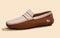ReLive Knit Color Block Loafers : Beige/Brown