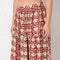 Printed Flared High Rise Skirt