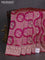 Banarasi uppada silk saree dual shade of pink with allover zari woven brocade weaves and zari woven border
