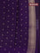 Banarasi mushru silk saree violet with allover zari weaves and zari woven border
