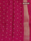 Banarasi mushru silk saree pink with allover zari weaves and zari woven border