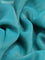 Banarasi tissue saree teal blue with plain body and lace work border