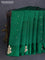 Banarasi poona silk saree green with zari woven buttas and zari woven butta border