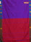 Arani semi silk saree purple and red with thread woven buttas and thread woven butta border