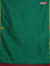 Arani semi silk saree green and maroon with thread woven buttas and piping border