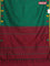 Arani semi silk saree green and maroon with thread woven buttas and piping border