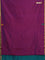 Arani semi silk saree dual shade of maroonish purple and green with thread woven buttas and piping border