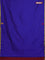 Arani semi silk saree blue and maroon with thread woven buttas and piping border