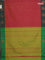 Arani semi silk saree dual shade of pinkish mustard and green with zari woven buttas and zari woven butta border