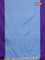 Arani semi silk saree blue and dual shade of violet with allover copper zari weaves and zari woven border