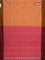 Arani semi silk saree pale orange and dark mustard with thread woven buttas and thread woven butta border