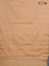 Arani semi silk saree dual shade of sandal with allover copper zari weaves in borderless style
