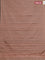 Arani semi silk saree brown shade with allover silver zari weaves in borderless style