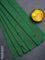 Arani semi silk saree green with allover copper zari weaves in borderless style