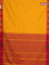 Arani semi silk saree mango yellow and dual shade of pink with thread woven buttas and thread woven butta border