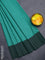 Arani semi silk saree teal green and dark green with allover silver & copper zari weaves and zari woven border