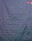 Arani semi silk saree dual shade of greenish purple with silver zari woven buttas in borderless style