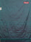 Arani semi silk saree dual shade of teal green with allover copper zari weaves in borderless style