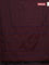 Arani semi silk saree deep maroon with allover thread weaves in borderless style
