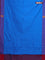 Arani semi silk saree cs blue and pink with thread woven buttas and thread woven butta border