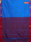 Arani semi silk saree cs blue and pink with thread woven buttas and thread woven butta border