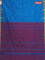 Arani semi silk saree cs blue and dual shade of maroon with thread woven buttas and thread woven butta border