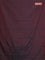 Arani semi silk saree dual shade of maroon with allover silver zari weaves in borderless style