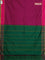 Arani semi silk saree magenta pink and pink with allover thread weaves and rettapet zari woven border`