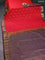 Bangalori silk saree reddish pink and violet with zari woven buttas and zari woven border